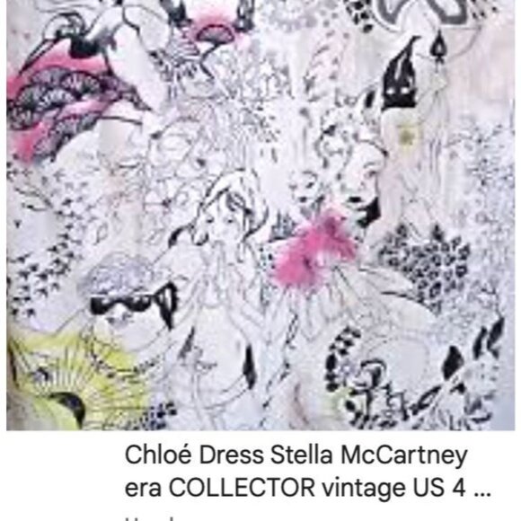 Chloé Stella McCartney silk print long sleeve blouse, S/S 2001 - Picture 4 of 6